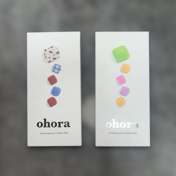 ohora オホーラ セミキュアジェルネイルシートジェルネイルシール(フット用 )