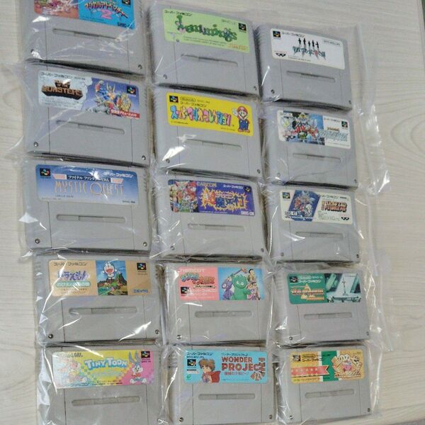 15本まとめ売りセット スーパーファミコン ソフト(箱・説明書なし) 定期値引