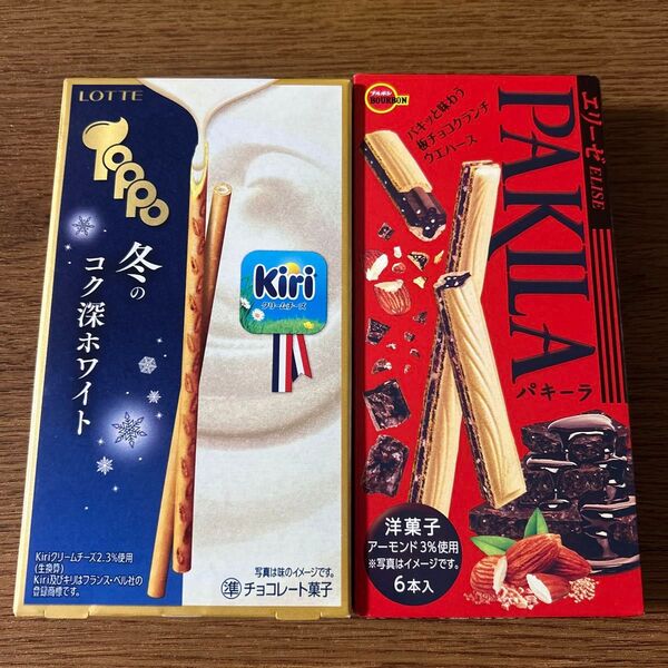 LOTTE トッポ Kiri 冬のコク深ホワイト ブルボン パキーラ