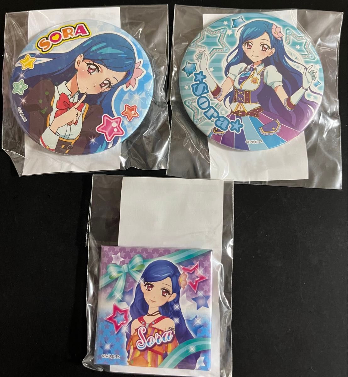 アイカツ! オフィシャルショップ 缶バッジミラー ソラ アイカツ/オフィシャルショップ/ガラポン/缶バッジ/缶バッチ