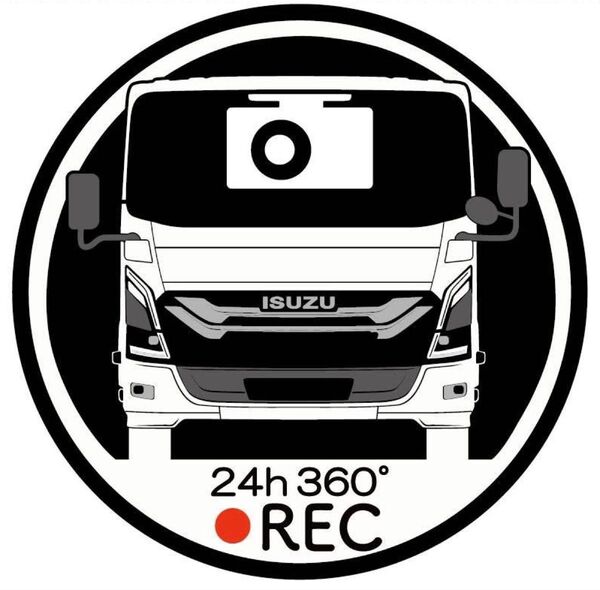 愛車色に変更承ります いすゞ フォワード 標準キャブ ドライブレコーダー ドラレコ ステッカー