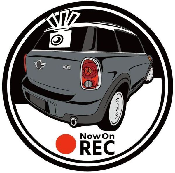 愛車色に変更承ります ミニクロスオーバー r60 ドラレコ ドライブレコーダー ステッカー