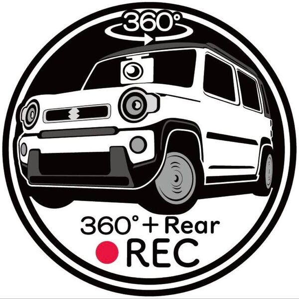 愛車色に変更承ります スズキ ハスラー ドライブレコーダー ドラレコ ステッカー