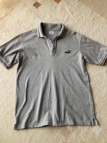 PUMA ポロシャツ グレー メンズ トップス