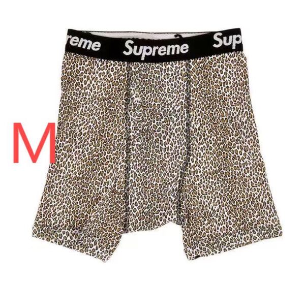 Supremeシュプリーム ヘインズ ボクサーパンツ ヒョウ柄 M 1枚