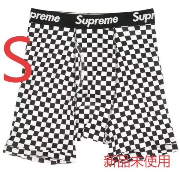 シュプリームヘインズ ボクサーパンツブリーフパンツチェック 1枚 s新品