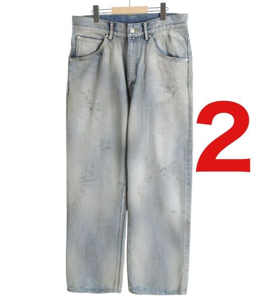 ANCELLM ANC-PT82 USED STRAIGHT 5P DENIM PANTS