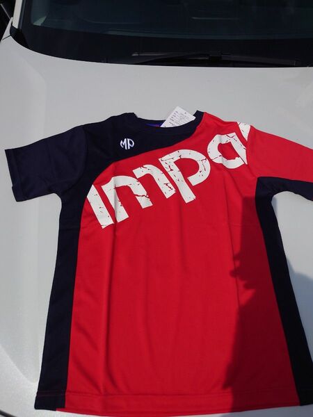 MP IMPAL ハンドボール Tシャツ 半袖 sサイズ 赤紺 プラクティスTシャツ