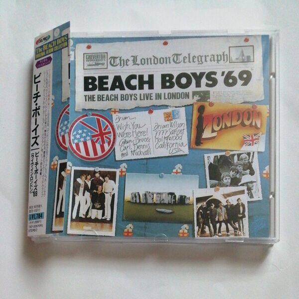 国内版帯付CD ザ・ビーチ・ボーイズ CD ビーチ・ボーイズ'69(ライヴ・イン・ロンドン)デジタルリマスタリング