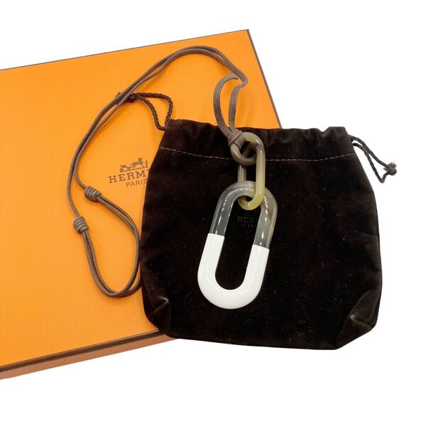 エルメス HERMES ネックレス メヤンス バッファローホーン ペンダント