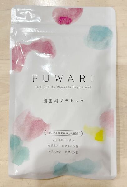 プラセンタ FUWARI フワリ 90粒30日分 ヒアルロン酸 アスタキサンチン ハリ うるおい 更年期 エイジング サプリメント