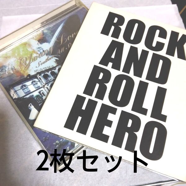 2枚セット・サザンオールスターズ【ヤングラブ】桑田佳祐【ROCK AND ROLL HERO】