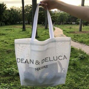DEAN&DELUCA メッシュトートバッグ ハワイ ホワイト 白
