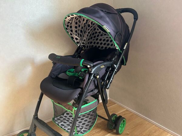 【美品】アップリカ エアリア ハイシート ベビーカー A型 ベビー用品 両対面