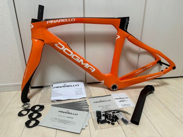 早い者勝ち!送料込み 希少色オレンジ PINARELLO DOGMA F12 フレームセット 465mm