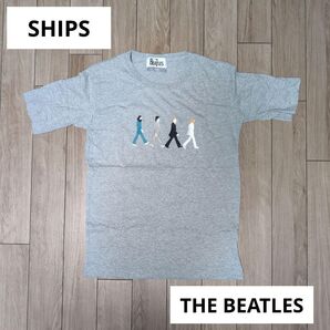 SHIPS ビートルズ 刺繍Tシャツ グレー Mサイズ