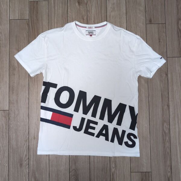 TOMMY JEANS ロゴプリント Tシャツ ホワイト Tシャツ ホワイト 半袖 S
