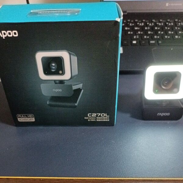RAPOO WEBカメラ C270L LEDライト付 三脚ネジ