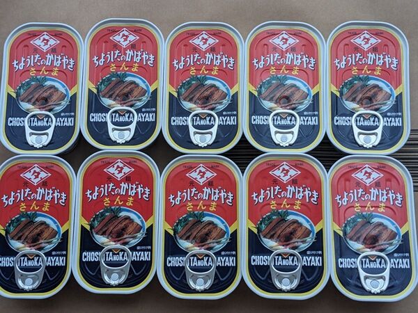 田原缶詰 さんま蒲焼(ちょうしブランド) EO缶 100g×10個