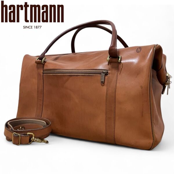 ハートマン HARTMANN 本革 ヌメ革 ボストンバッグ オールレザー 大容量 旅行 2way 出張