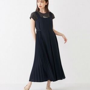 SHIPS colors シップス カラーズ サイドプリーツジャンパースカート キャミソールワンピース ジャンスカ