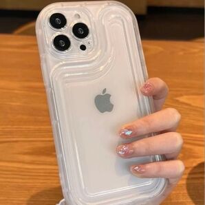 タイムセール iPhone15PROクリアケース 透明シェイカー アイフォンケース シャカシャカ アクリルパーツオマケ