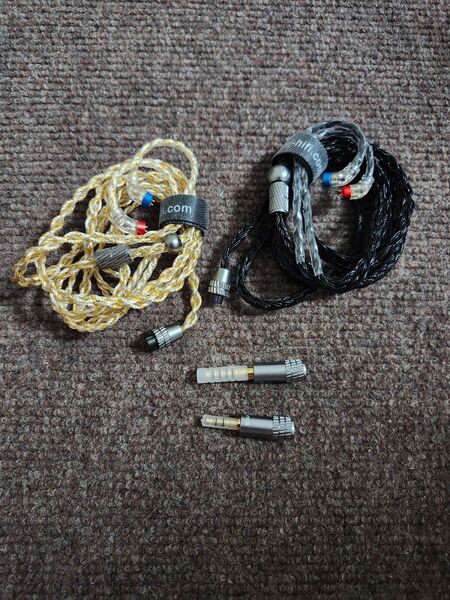 ほぼ未使用 CVJ K-24 + HBK-08 3.5mm 4.4mm QDC プラグ交換可能