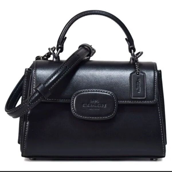 コーチ バッグ COACH レザー エライザ ロゴ ミニ トップ ハンドル サッチェル クロスボディ 2WAY ショルダー