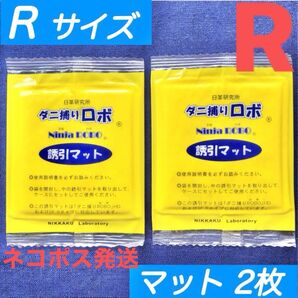 n41☆新品 2枚 R☆ ダニ捕りロボ 詰め替え 誘引マット レギュラー サイズ