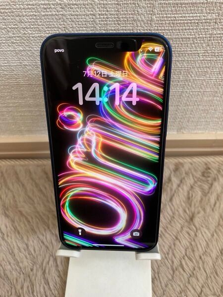 iPhone 12 mini 64GB ブルー SIMフリー バッテリー82% 美品