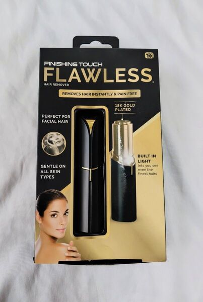 フローレス FLAWLESS FINISHING TOUCH HAIR REMOVER フェイスシェーバー ブラック