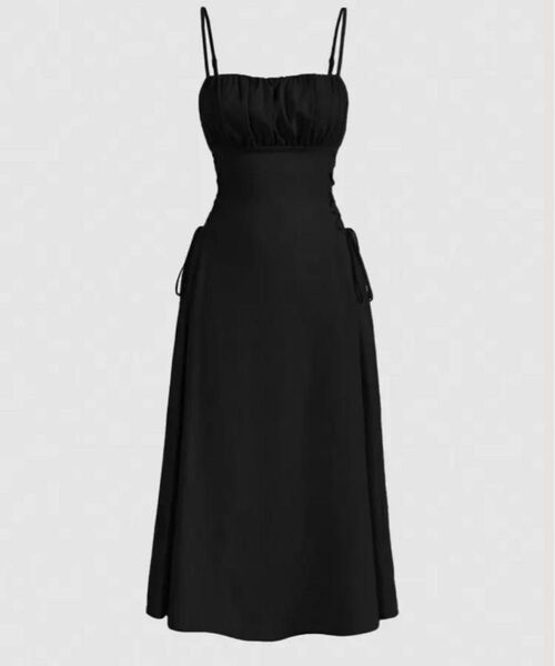 SHEIN キャミワンピ キャミワンピース 黒