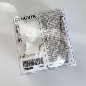 IKEA STUGVIK 粘着フック 2個セット ホワイト