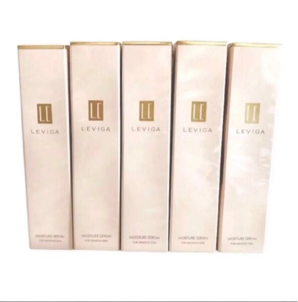 【5本】LEVIGA MOISTURE SERUM レヴィーガ モイスチュアセラム《敏感肌用保湿美容液》1本40ml 折り紙