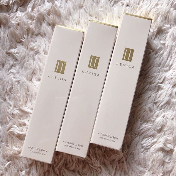 【3本】LEVIGA MOISTURE SERUM レヴィーガ モイスチュアセラム《敏感肌用保湿美容液》1本40ml