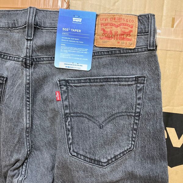 Levi's 502 テーパードジーンズ W34 L32 グレー 未使用