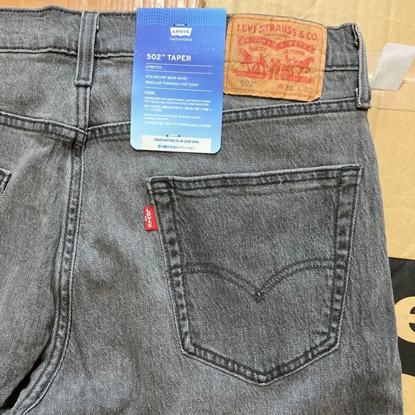 Levi's 502 テーパード W33 L32 グレー 新品未使用
