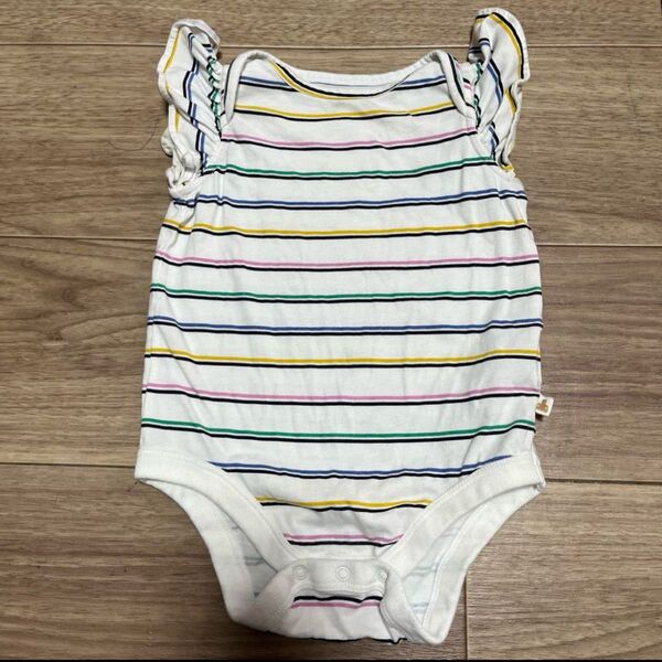 baby gap ボーダー フリル ボディスーツ 6-12ヶ月 ベビー ベビー服 ボーダー
