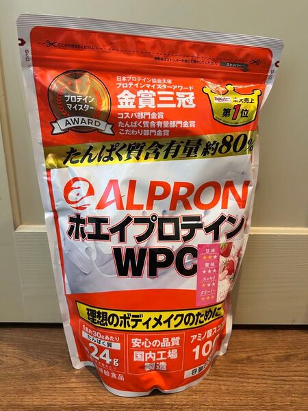 ホエイプロテイン ALPRON アルプロン ストロベリー味 900g WPC