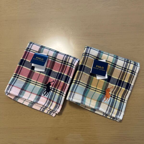 POLO RALPH LAUREN タオルハンカチ 2枚セット