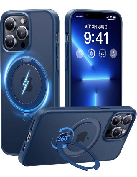 CASEKOO iPhone14pro用ケース米軍MIL規格 耐衝撃マット仕上げ