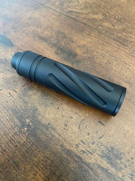 サプレッサー サイレンサー 14mm アルミ製 サバゲー ガスブロ エアガン スリム
