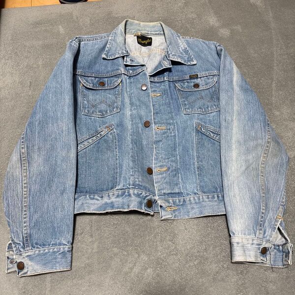 Wrangler 70s デニムジャケット USA製 ビンテージ 黒タグ