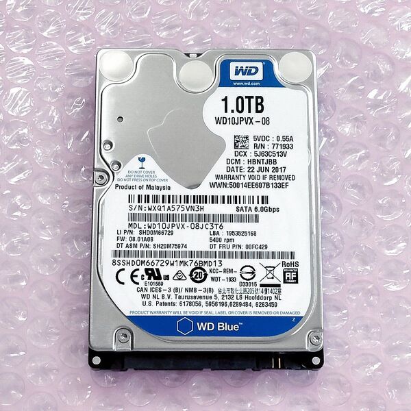 Western Digital WD10JPVX 1TB 2.5インチ HDD