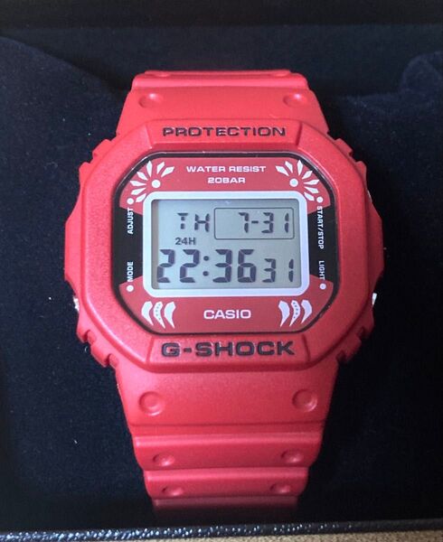 美品!G-SHOCK 達磨 だるま DW-5600DA-4JR レッド