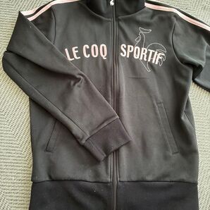 le coq sportif ジャージ レディース 黒 ピンクロゴ L