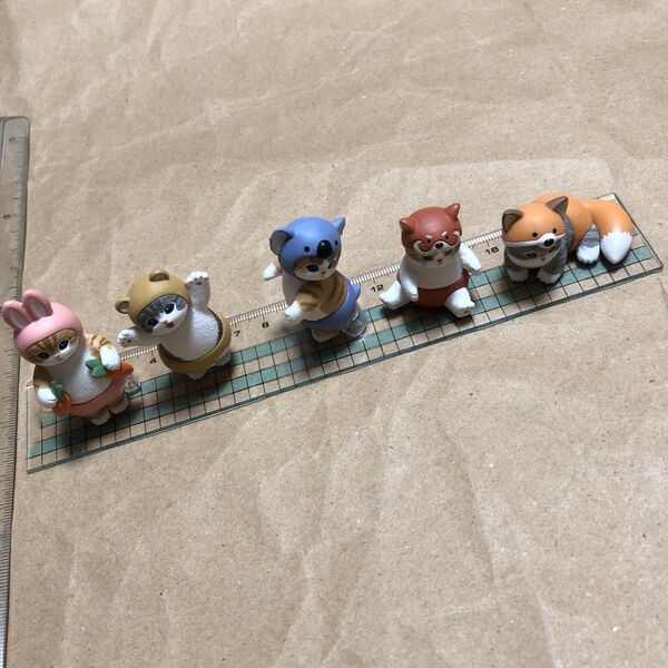 X. フィギュア mofusand にゃんぱんつ カプセルトイ モフサンド 全5種セット