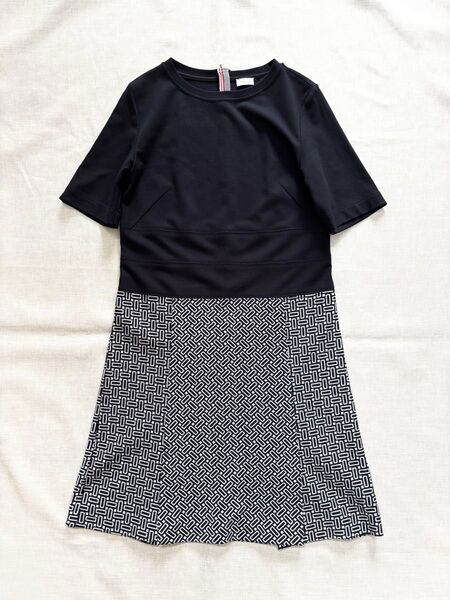 極美品☆MaxMara マレーラ ニットワンピース 半袖 スポーツ 幾何学柄