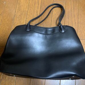 エフデ ef-de トートバッグ 本革 黒 used