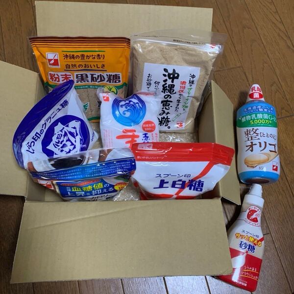 三井製糖 詰め合わせ オリゴ糖 サトウキビ 黒砂糖 上白糖 グラニュー糖 てんさい糖 塩など 全8点セット スプーン印